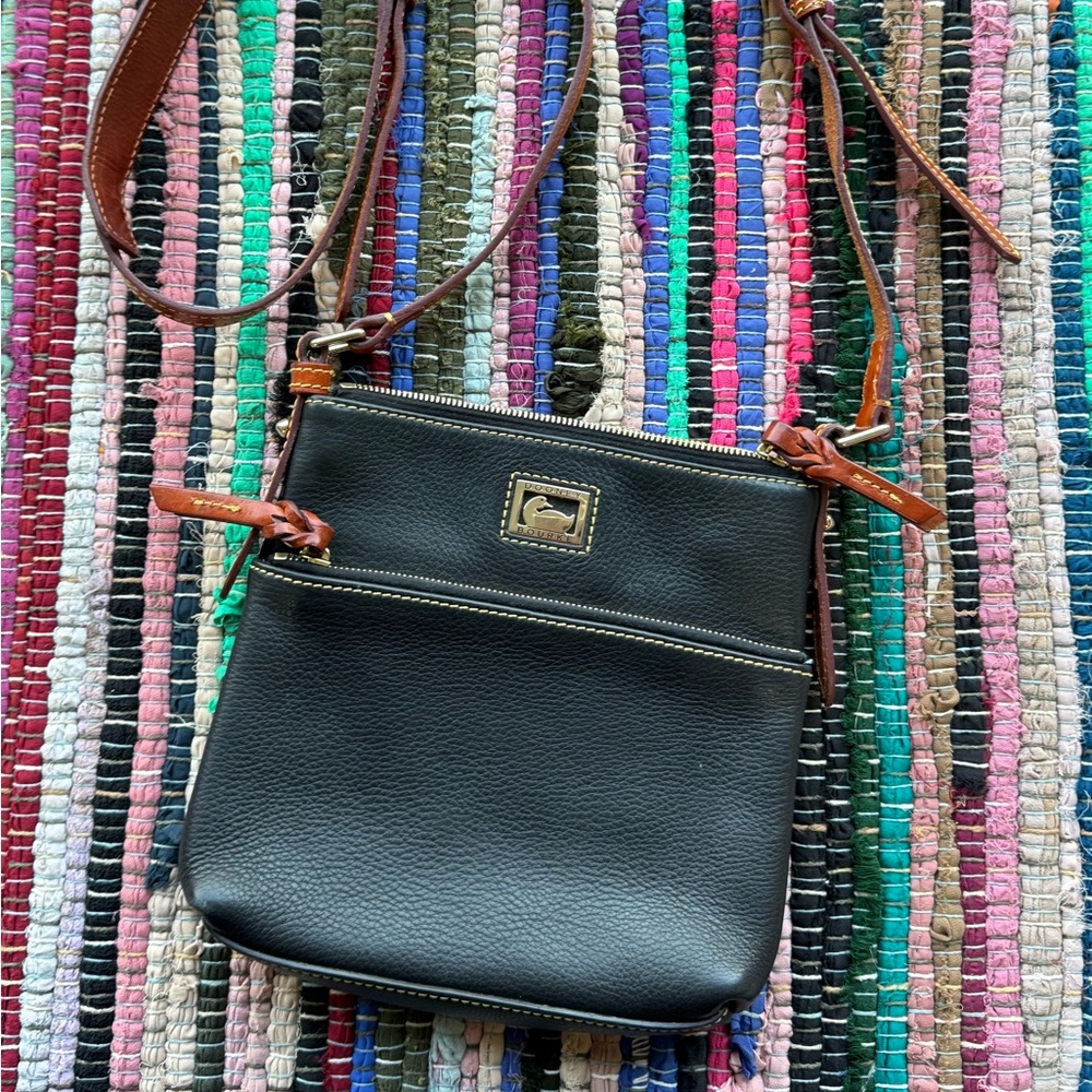 Dooney & Bourke Black Leather Crossbody Bag